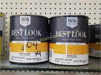 (4) Cans of Interior Latex Paint (#604)