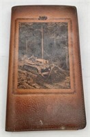 Leather Tablet with Loader Picture on Front