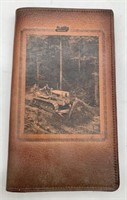 Leather Tablet with Loader Picture on Front