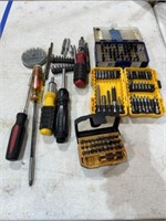 Drill bits, screwdrivers