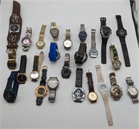 Assorted Group Lot Wrist Watches all Working