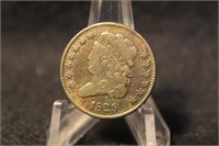 1825 AU/BU Type Classic Head Half Cent