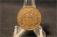 1868 2 Cent Coin *Excellent