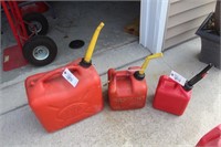 Plastic Red Fuel Cans (3)