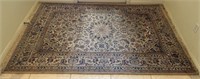 60 - HAND WOVEN WOOL/SILK AREA RUG