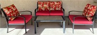 60 - 4-PIECE STEEL PATIO SET