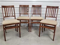 4 - FOLDING DINING CHAIRS