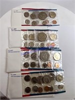 4 US Mint Sets 1976,77,78,1979