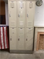 Metal storage lockers