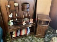 Tv Stand, End Table, Assorted Collectibles, Ash