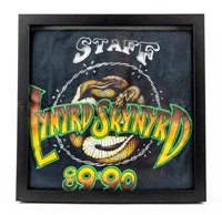 Lynyrd Skynyrd Framed Concert Staff Shirt