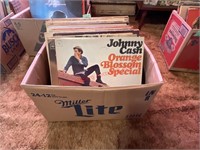30 Vinyl Albums-  Johnny Cash, Wanda Jackson, Etc.