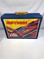Vintage 1971 Matchbox Blue Carry Case w/ 4 trays -
