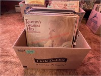 40 Vinyl Albums- George Jones, Patsy Cline Etc.