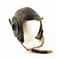 Vintage WW II Era Leather Flight Helmet