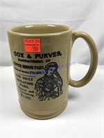 Cox & Purves Beer Stein made in England