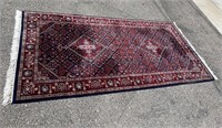 Red & Blue 100% Wool Area Rug