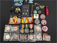 Souvenir, collectible, coins, metals, Girl Scout