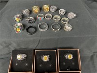 Fashion Rings most size 15” 3 1980 class rings