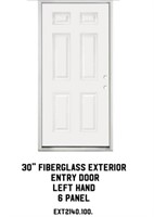 30" LH Fiberglass Ext. Entry Door