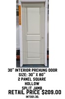 30" Interior Prehung Door