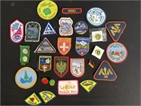 Girl Scout and skiing patches