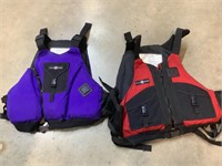 2- adult ski vests