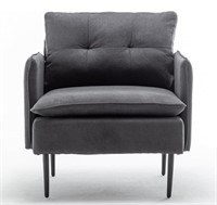 New SDADI Velvet Accent Chair, Mid Century Modern