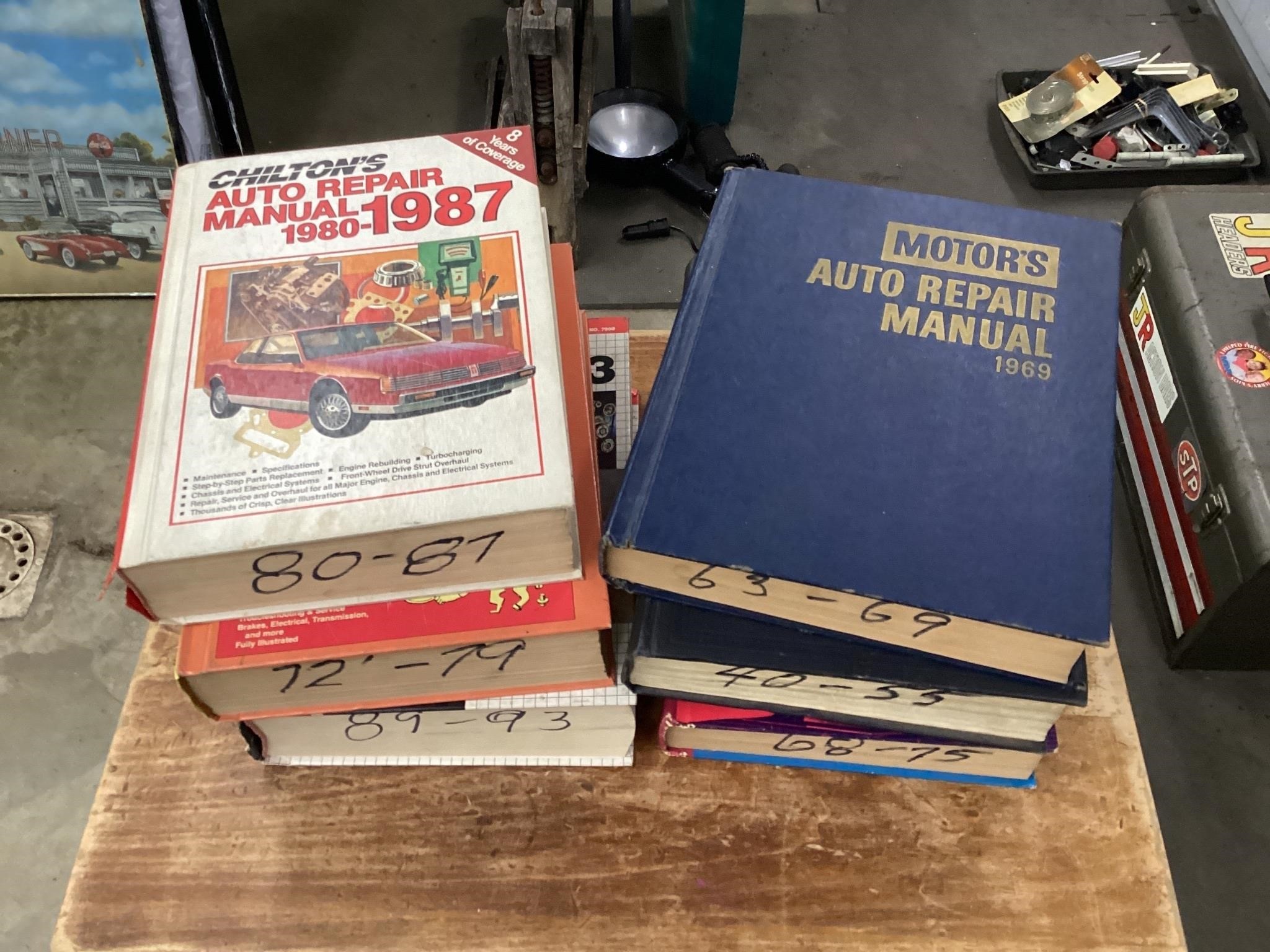 Vintage car manuals