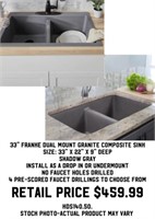 33" Franke Dual Mount Granite Composite Sink