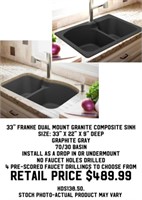 33" Franke Dual Mount Granite Composite Sink