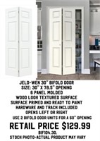 Jeld-Wen 30" Bi-Fold Door