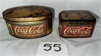 Two Coca Cola Tins