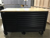 62" 14-Drawer Adjustable Mobile Workbench