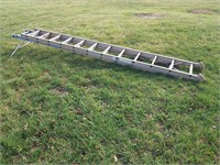 24ft Heavy Duty Aluminum Ladder with stabilizer