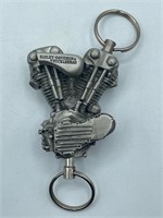 Pewter Harley-Davidson Knucklehead Keychain