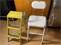 Yellow Step Stool & Medical Chair