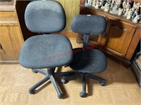 Two Rolling Computer Desk Chairs