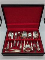 Large Lot of Mixed Silverware Serving Pieces