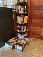 Assorted Books & Corner Shelf