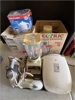 Ice Cream Maker, Blender, Mixer, Coffee Maker Etc.