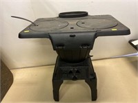 Small 2-Plate Cast Iron Parlor Cook Stove