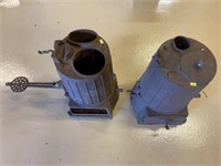 (2) Cast Iron Brooder Stoves