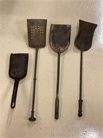 (4) Iron Coal/Fire Shovels