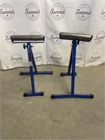 Record roller stands