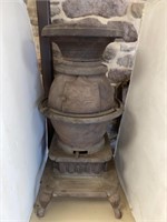 Large Cast Iron Pot Belly Parlor Stove