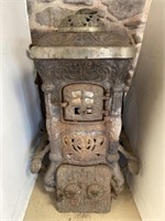 Ornate Embossed Parlor Stove