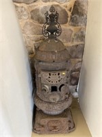 Cast Iron Ornate Parlor Stove Marked Jewel Stove