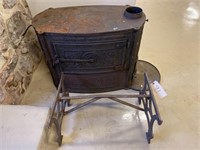 Early Cast Iron 6-Plate Parlor Stove