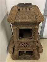 Ornate Cast Iron Parlor Stove